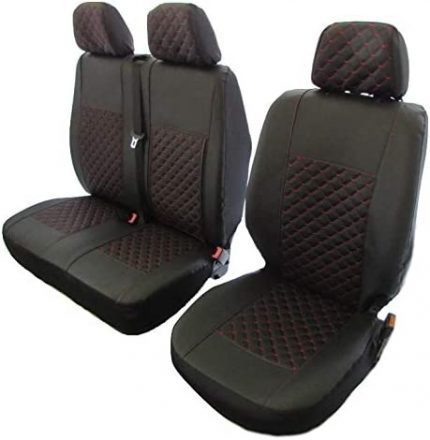 Texmar Designed to fit PEUGEOT BOXER,CITROEN JUMPER/RELAY,FIAT DUCATO  2006-2022 RED TREADS ECO LEATHER LHD left Seat Covers 2+1 (1 single1  double) – Texmar Ltd.